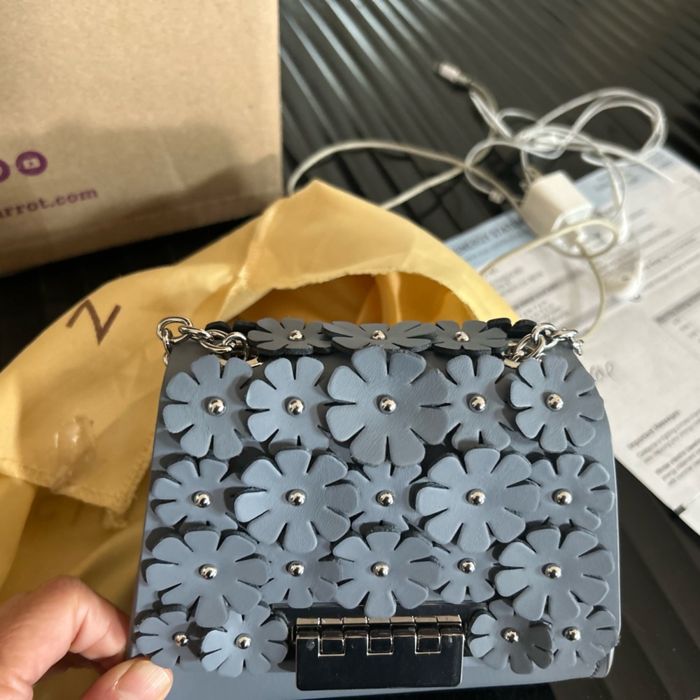 Zac Posen 3D Floral Mini Crossbody